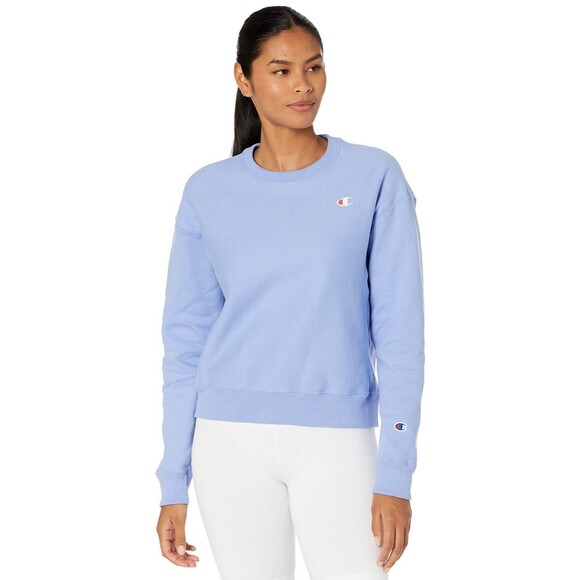Champion Women's Periwinkle Reverse Weave Crewneck Pullover Sweatshirt- Size S - Picture 1 of 9